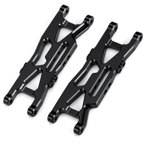 RC Car Aluminum Rear Lower Suspension Arms Multiple Hole Design Swing Arms Rear Lower A-Arms Set Compatible with Losi 1/18 Mini-T 2.0 2WD Stadium RC Truck Upgrades | Premium durable aluminum Performance Upgrade Simple Installation High precision CNC machi