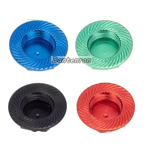4PCS RC 17MM Hex Wheel Nut Dustproof Anti-Skid Mount Cap CNC Aluminum Compatible with 1/8 Buggy Off Road Monster Truck Car Traxxas X-Maxx Summit E-Revo HPI HSP Losi Kyosho Tamiya (Red) - color: Red