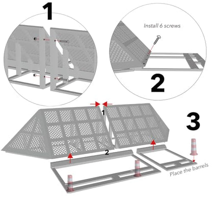 RC Side Slope Challenge Obstacle Bridge for scx24 trx4m fcx24 1:18 1:24 Scale RC Crawler Truck (No Vehicle Included)