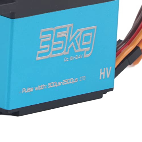 Premium Coreless Digital RC Servo Set 35kg Aluminum Gears Built in Controller for 1 8 to 10 Scale Cars and Trucks