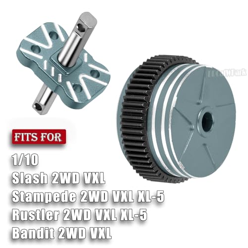 RC Differential Locker Spool Diff Case Mounts & Differential Case Upgrades Part for 1/10 Slash 2WD VXL/Stampede 2WD VXL XL-5/Rustler 2WD VXL XL-5/Bandit 2WD VXL,Titanium - color: Titanium - (Upgrades Part)