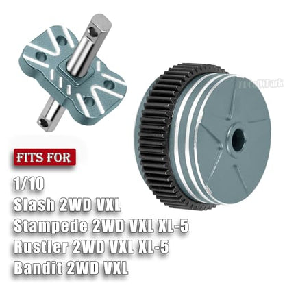 RC Differential Locker Spool Diff Case Mounts & Differential Case Upgrades Part for 1/10 Slash 2WD VXL/Stampede 2WD VXL XL-5/Rustler 2WD VXL XL-5/Bandit 2WD VXL,Titanium - color: Titanium - (Upgrades Part)