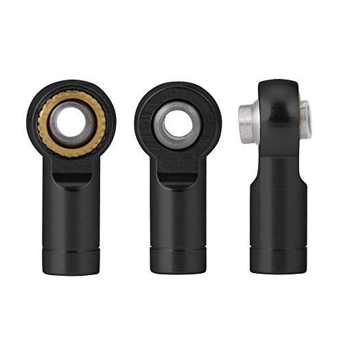 M3 Metal Tie Rod End Ball Joint Link Ball Head Holder, M3 Black | For 1/10 Axial SCX10 90046 90047 TRX4, RC Crawler Car, Parts - color: M3 Black