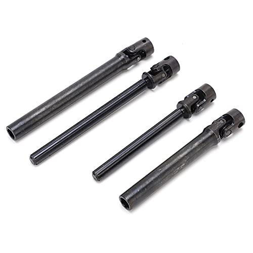 Front Rear Drive Shaft, Stainless Steel Adjustable Drive Shaft Upgrade Parts for Axial RBX10 RYFT AXI03009 1/10 RC Cars