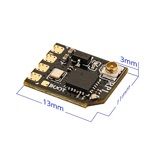 RM RP1 ELRS FPV Receiver - 2.4ghz ExpressLRS Nano Receiver Drone RX Module with 65mm UFL T Antenna for FPV Drone Tiny Whoop Fixed-Wing RC Plane by Speedybee