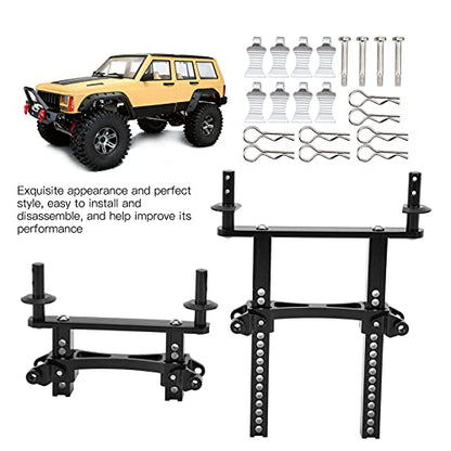 Front Rear Body Mounts Posts, RC Car Front and Rear Shell Column Body Post Extensions Hardware for SCX10 90046 TRX4 1/10 RC Car (Black)
