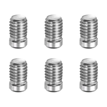 MECCANIXITY 6 Pcs M5 x 8mm Slotted Cylindrical Pins, 304 Stainless Steel Dowel External Thread Locating Parallel Pins Shelf Support Peg Pin for Furniture Installation, DIY Project - size: M5 x 8mm