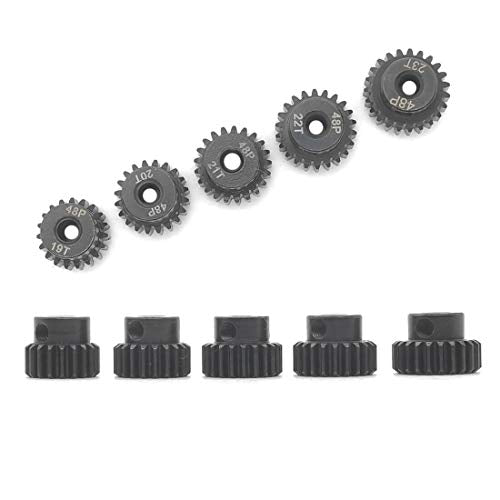 48P 19T 20T 21T 22T 23T Pinion Gear with Screw Driver for 3.175mm Shaft 1/10 RC Brushless Brush Motor by MakerDoIt
