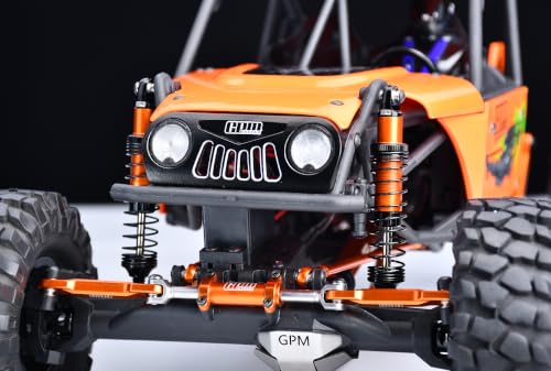 GPM Aluminum 89mm Progressive Spring Shock Set for H10 Optic，Green | Front & Rear, RC Crawler Upgrade, for VANQUISH H10 Optic, Yokohama Sparco RTR, 1/10 Scale - color: Green