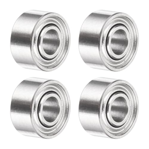 uxcell 4Pcs SMR52ZZ Deep Groove Ball Bearings, 2x5x2.5mm 440C Stainless Steel Double Shielded Bearings, ABEC 5 - size: 2x5x2.5mm