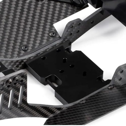 COMODO RC Crawler Skid Plate 1/10 Scale Adjustable Delrin for 2Low 3 Gear Element Transmission Compatible with LCG Chassis(White)