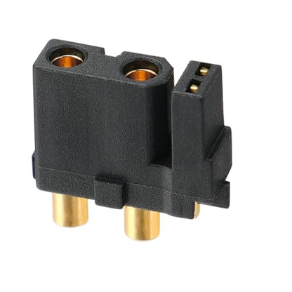 ELFCULB 10pcs Amass XT30U (2+2) Upgrade Female Connectors, Drone FPV Lipo Battery Connectors, Gold Plated for RC UAV Robots (Black) - color: 10pcs XT30U(2+2) Female