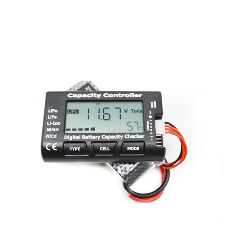 2PCS 2in1 1-8s Lipo Battery Voltage Tester RC Cellmeter 7 Digital Battery Capacity Checker Cell Meter Battery Checker Tester for Household Batteries