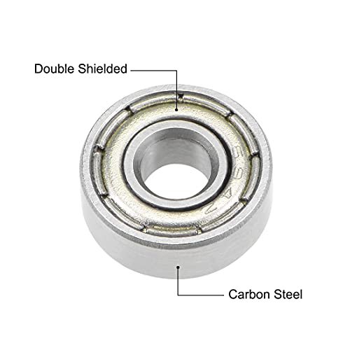 uxcell 694ZZ Deep Groove Ball Bearings Z2 4mm X 11mm X 4mm Double Shielded Carbon Steel 2pcs - size: 4mmx11mmx4mm
