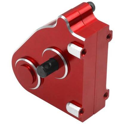 Metal Transfer Case Gearbox Transmission Gearbox Compatible with MN128 MN86 MN86K MN86S MN86KS 4WD G500 1/12 RC Crawler Car Upgrade Part (Red) - color: Red