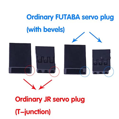 50PCS DIY Servo Extension Cable JR/Futaba Connector Male/Female Plug with 2.54 Terminal for RC Robot Airplane Car Servo ESC (Mix x50 Ordinary) - style: MIX x50 Ordinary