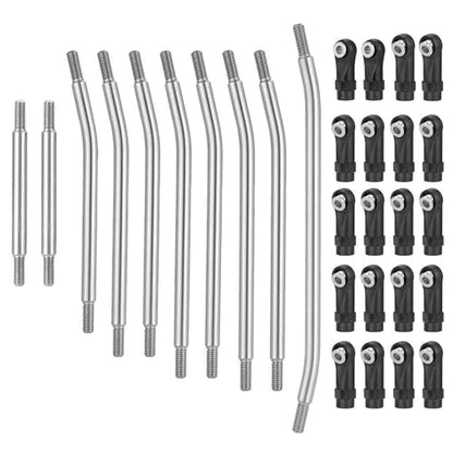 RC Links Linkage Compatible with Element for Enduro for Sendero 1/10 RC Crawler 10Pcs Steel Linkages Improve Clearance Suspension Links with Rod End