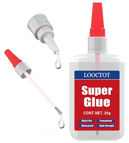 (2-in-1) Super Glue with Brush Applicator & Nozzle, 3D Printer Thick Glue for All Plastics and Fast Setting for Projects and Repairs,3000 CPS Clear Cyanoacrylate Glue, Mess Free Superglue Brush - style: Super-Glue