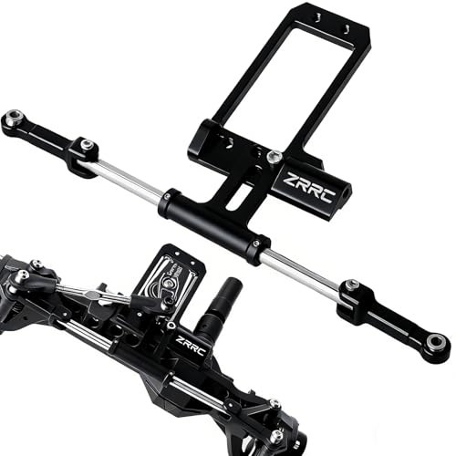 BTA Servo Mount Kit with Simulated Hydraulic Steering Link – CNC Aluminum, Fits Vanquish VP VS4-10 Phoenix F10 Portal Axle - color: Black Hydraulic Link W/Bta Servo Mount
