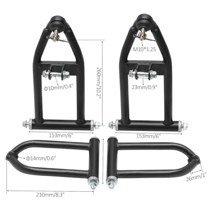 Front Suspension Assembly A Arm Set with Steering Spindles Tie Rod Ends Shock Mount Brackets for ATV Quad Go Kart Buggy Off Road Vehicle Front End Replacement Parts 110cc 125cc 150cc |
