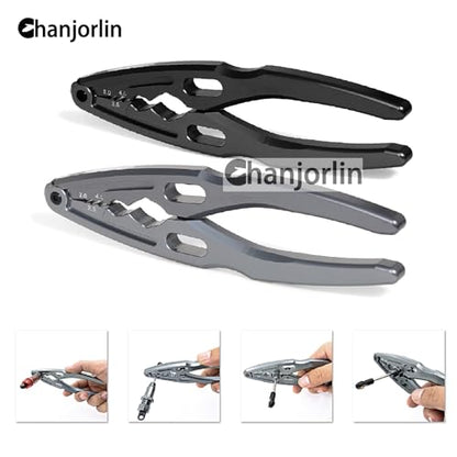 RC Multi-Function Shock Pliers Aluminum Alloy RC Clamps 3.0 3.5 4.0 Shock Pivot Balls Tie Rods Shafts Assembly Disassembly Tool For 1/8 1/10 Crawler On Off Road Buggy Truck Car (Black) - color: Black
