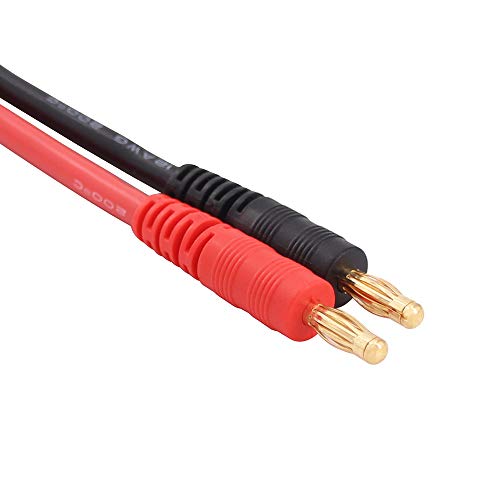 1pc 6X EC5 Connector to 4mm Banana Plug Parallel Adapter Battery Charging Cable 27cm