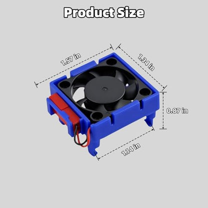 VXL-3s ESC Cooling Fan for Traxxas 3340 Bandit Slash Stampede Rustler 2WD / 4X4 VXL RC Car Parts, Velineon ESC Heat Sink Cooling Fan