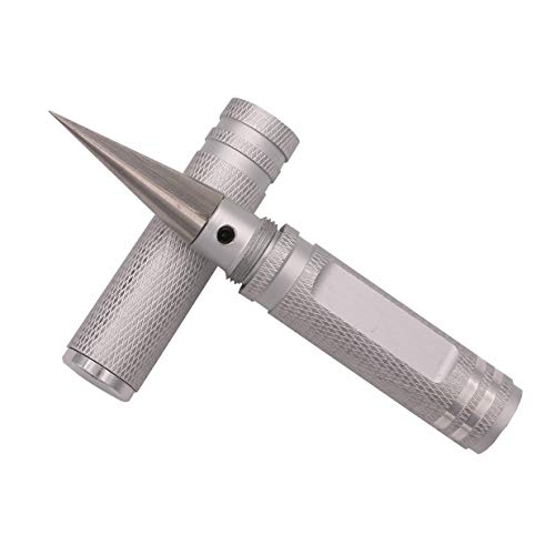 0-14mm Body Aluminum Reamer Hole Puncher with Protective Sleeve Hobby Tool Combo Set for RC Model Bodyshell Connector, Universal Opener Drill Tool(Silver)