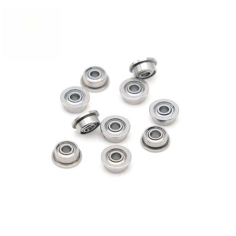 MF83ZZ Flange Bearing 3x8x3 mm ABEC-7 (10PCS) Miniature Flanged MF83 Z ZZ Ball Bearings - size: MF83ZZ 3x8x3