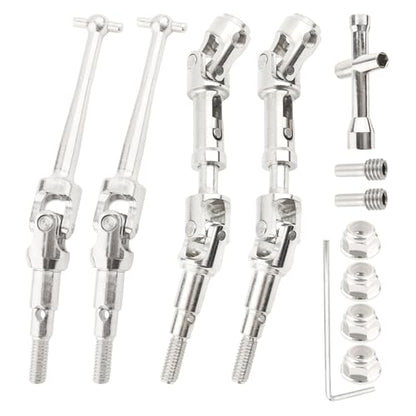 Front and Rear CVD Drive Shaft & M40 Wheel Lock Nut & P812 Wrench and Screwdriver Accessory Replacement Spare Parts for H14BM 14210 14209 JC14EP HP141 HP141S 1/14 Scale RC Car Trucks