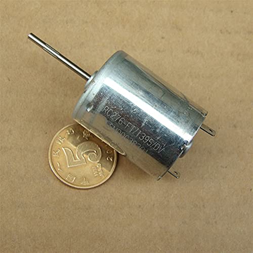 GTPBAO Power Science DIY Hobby Toy Model Motor, DC 6V 12V 10000RPM, Mini 370 Motor with Precious Metal Brush, 23mm Long Shaft 6-Pole Rotor, High Speed Large Torque Engine Projects