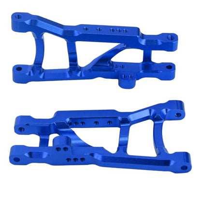 Aluminum Rear Suspension A-Arms Set Upgrade Parts for Traxxas 1/10 Slash 2WD RC Car (Blue) - color: Blue