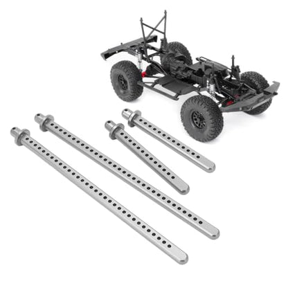 4Pcs Aluminum Body Post Mounts,Rc Body Mounts, Front Rear Extended Body Post Mount Shell for Axial Scx10 90046 1/10