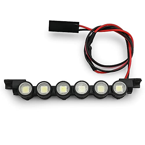 MOHERO RC Car Light Bar Kit 6 LEDs Body Shell Roof Lights for 1/18 TRX4M Bronco RC Crawler Car Upgrade Part