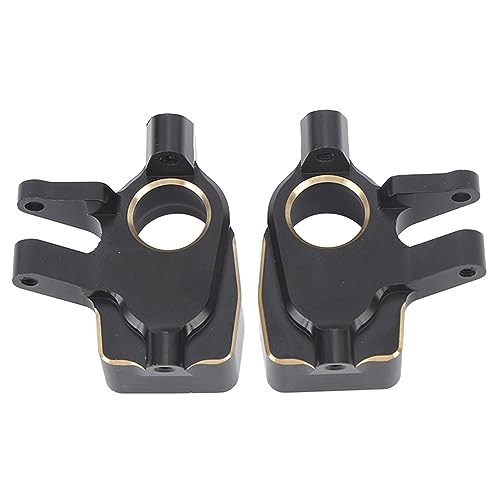 2 Pcs 1/10 RC Crawler Car Front Portal Axles Aluminum Steering Knuckles, Portal Axle Steering Knuckles Upgrades Parts Accessories for SCX10 III