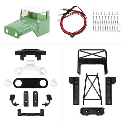 INJROA IR40 Truck Body for 1/18 TRX4M Defender Bronco (Muted Green) - color: Muted Green