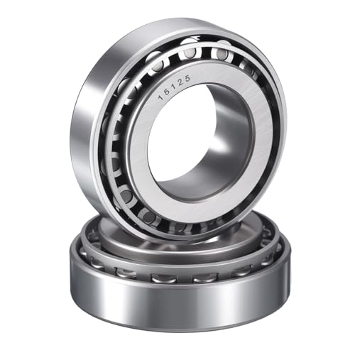 2 Pack 15125/245 Tapered Roller Bearing Cone and Cup Set, 1.25" Bore 2.4409" OD 0.75" Cup Width, Chrome Steel Taper Bearings Set, ABEC-3 | 1.25" Bore 2.4409" OD 0.75" Cup Width, Chrome Steel Taper Bearings Set, ABEC-3 - size: 15125/15245