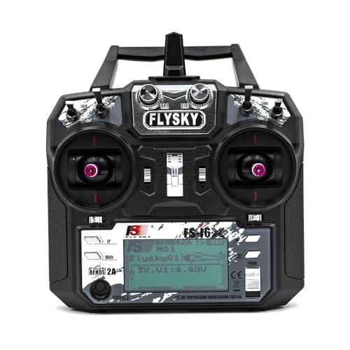 Flysky FS-i6X 10CH 2.4GHz RC Transmitter Controller with iA6B 6CH Receiver for Fixed-Wing, Glider, Helicopter, and RC Boat