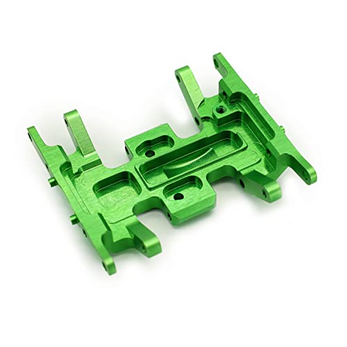 Treal Axial SCX24 Skid Plate Aluminum 7075 CNC Machined for 1/24 SCX24 Deadbolt C10 Betty Jeep (Green) - color: Green