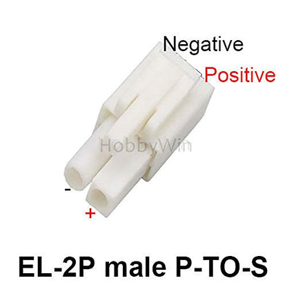 9.6V 250mA EU Charger EL-2P Male Plug P-to-S for NiMH NiCD RC Model Vehicle Battery Pack