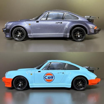 1/18 Porsche 911 RWD RC Drift Car with Metal Tires (Blue) | 1/18 RWD Drift Car with Metal Tires, 2.4GHz Remote & Gyro for Adults (Blue) - color: Porsche 911 Blue & Black