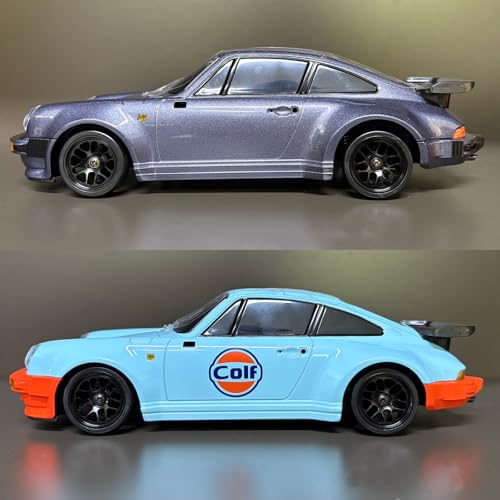 1/18 Porsche 911 RWD RC Drift Car with Metal Tires (Purple) | RWD Drifting with Gyro,Alloy Shell & Metal Tires (Purple) - color: Porsche 911 Purple