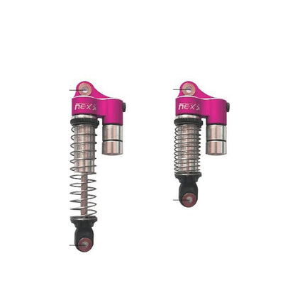 Nexx Racing Reservoir Shock (4 pcs) for RC Crawler TRX4M Scale 1/18 (HELIDIRECT) (Purple) - color: Purple