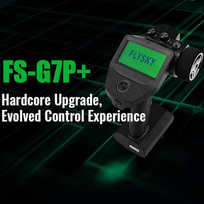 GoolRC Flysky FS-G7P+ 10CH RC Transmitter with FS-R11P 11CH Receiver, 2.4GHz 10 Channels LCD Display Remote Controller for RC Car Boat