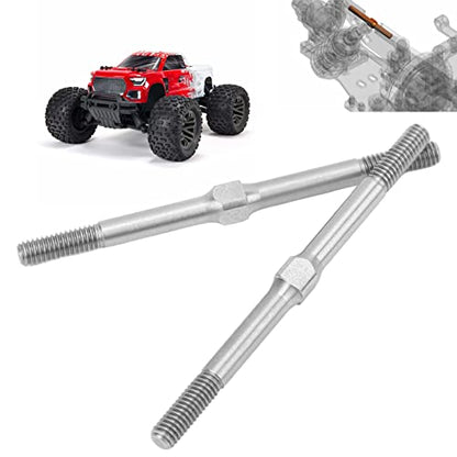 RC Steel Turnbuckle, 2pcs RC Turnbuckle M4 63mm Upgrade Part Steel Turnbuckle Rod RC Turnbuckle Link Car Upgrade Part for 1/10 RC Car