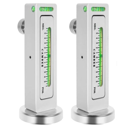 Ziopetru 2 Pack Magnetic Camber Gauge, Wheel Alignment Tool for Automotive | PC plastic body, magnetic base. -5 to 5 deg range. Measures caster/camber. Lightweight for DIY home use. - size: 2 PACK