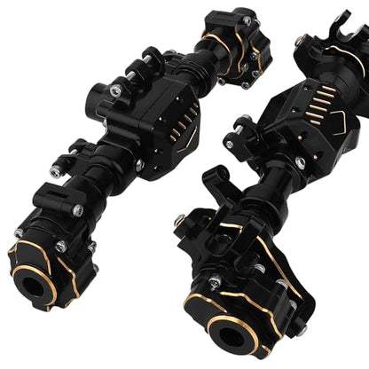 TRX4 Heavy Duty Brass+ Aluminum Portal Front Rear Axle Housing for 1/10 RC Crawler TRX-4 Defender Bronco G500 Chevrolet Metal Counterweight Upgrade Parts
