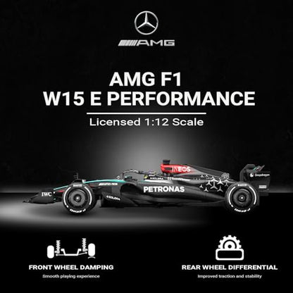 Voltz Toys Mercedes-AMG F1 W15 1:12 Scale RC Car – Officially Licensed Formula 1 Remote Control Race Car, 2.4GHz for Boys, Girls and Collectors (1:12 Mercedes-AMG F1 W15) - color: 1:12 Mercedes-benz F1 W15
