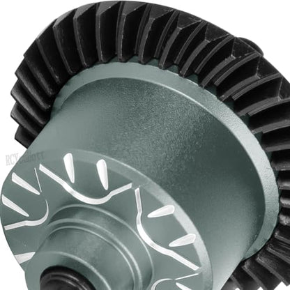 RC Diff Gear 37T Upgrades Part for 1/10 Slash 4X4 VXL/Rustler 4X4 VXL/Stampede 4X4 VXL/Hoss 4X4 VXL/XO-1,Front Rear Differential Hop Ups,Titanium - color: Titanium-(upgrades Part）