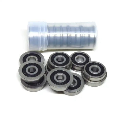 10Pcs F695 2RS Bearing 5 * 13 * 4mm ABEC-7 Flanged Miniature F695 RS Ball Bearings F695RS for VORON Mobius 2/3 3D Print